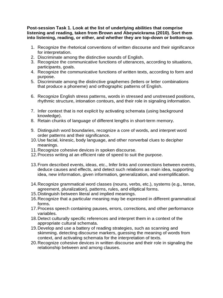 EFPM835 Session 4 Post-Session Tasks | PDF