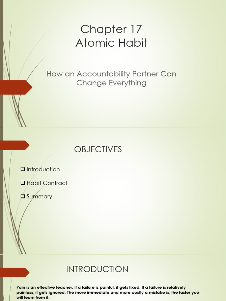 Chapter 17 Summary of Atomic Habit | PDF