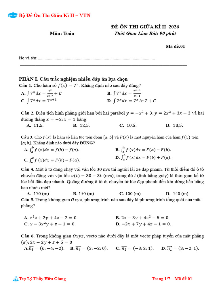 Đề Ôn Thi Gk 2 (Edit) | PDF