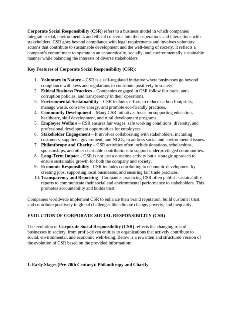 CSR I | PDF