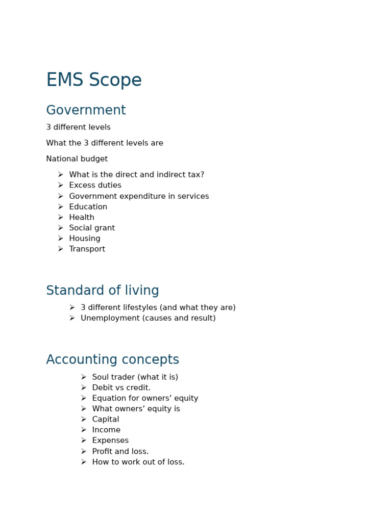 EMS Scope | PDF