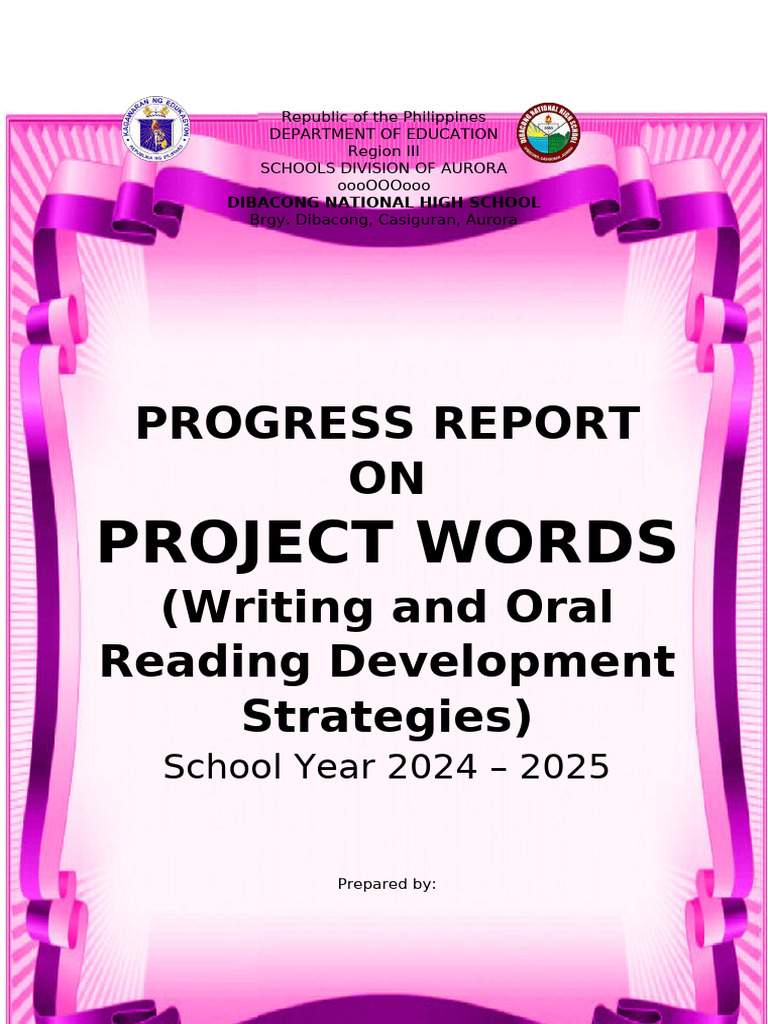 Project WORDS Progress Report | PDF