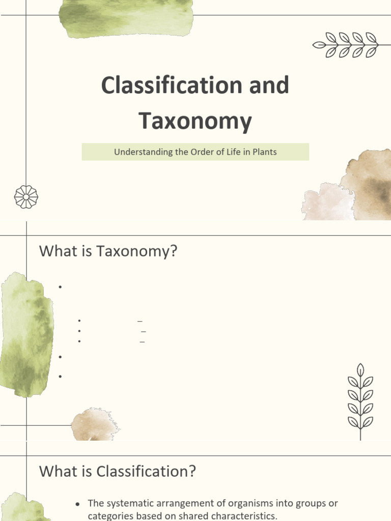 6 Classification and Taxonomy | PDF