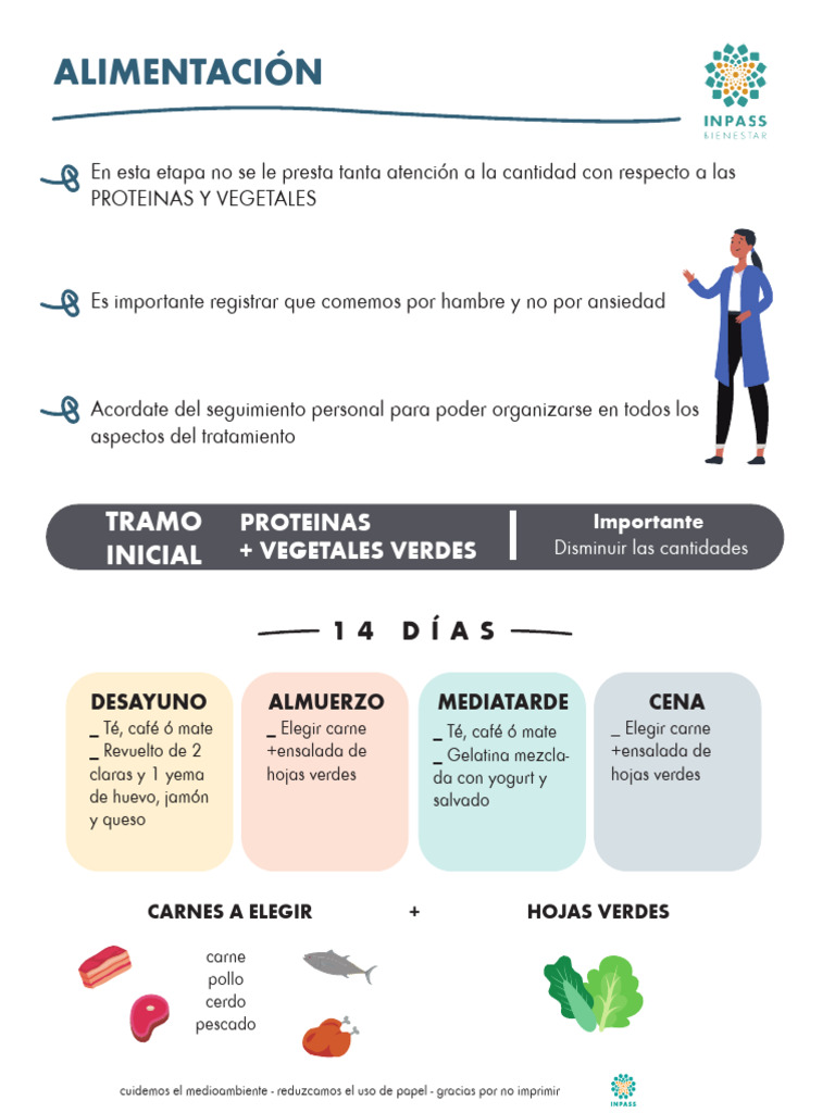 Alimentación Inpass | PDF | Vegetales | ensalada