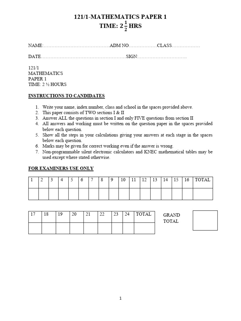 Sky-Scores Math Paper 1 MS | PDF | Chess | Chess Theory