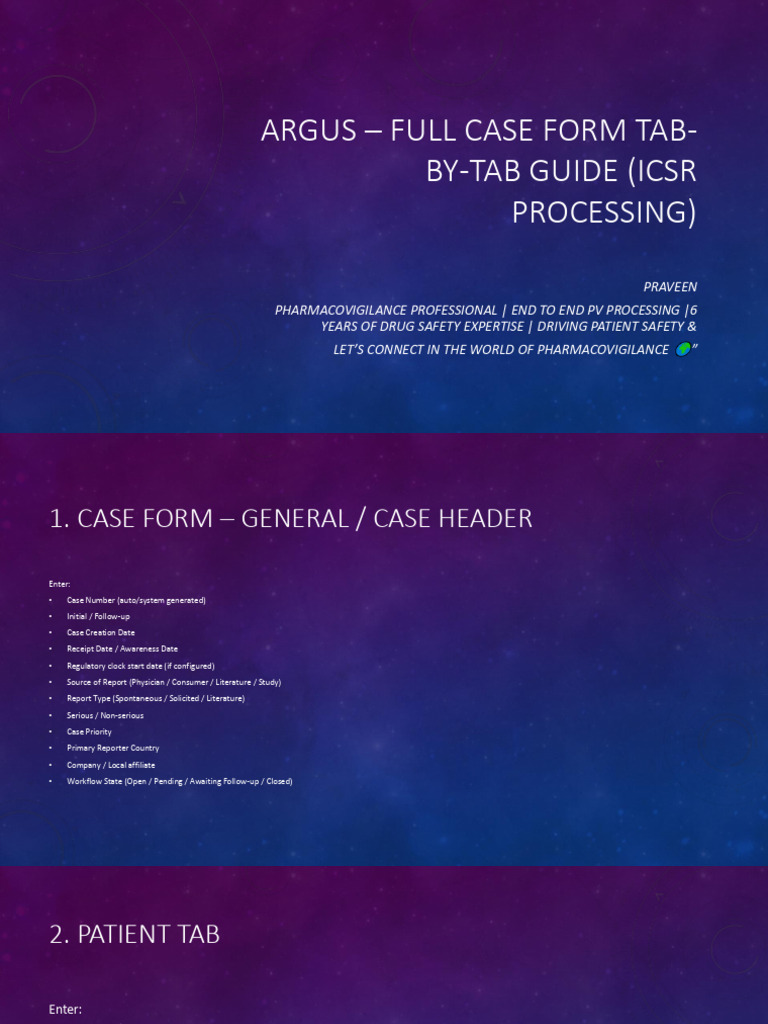 ICSR Processing Step by Step 1763448171 | PDF