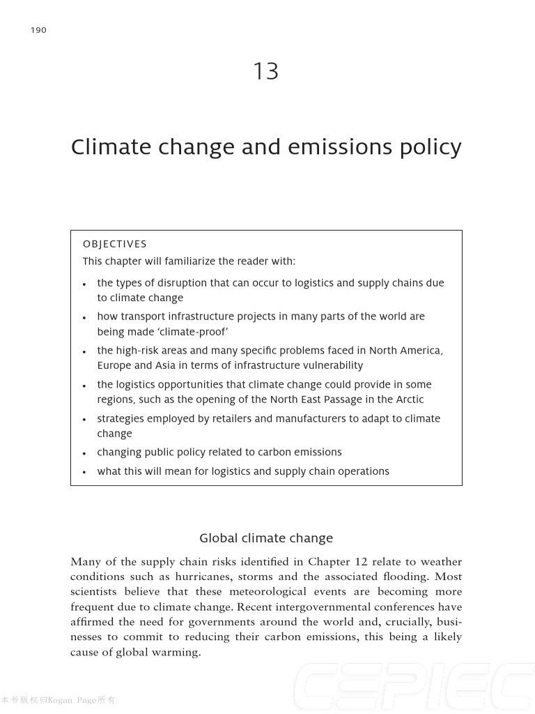 Climate Change - Primary - Supply Chain Risk Management | PDF