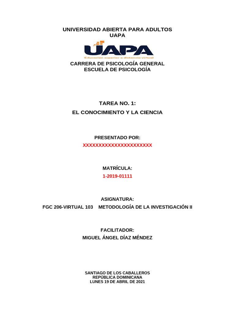 Tarea I. El Conocimiento y La Ciencia | PDF