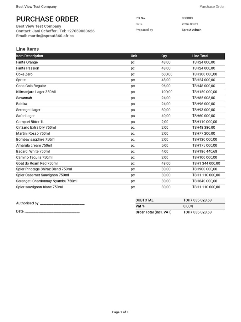 Smart Sprout Purchase Order 000003 260301 154724 | PDF