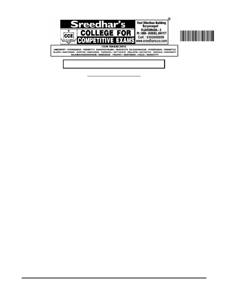 Model Test 71 | PDF