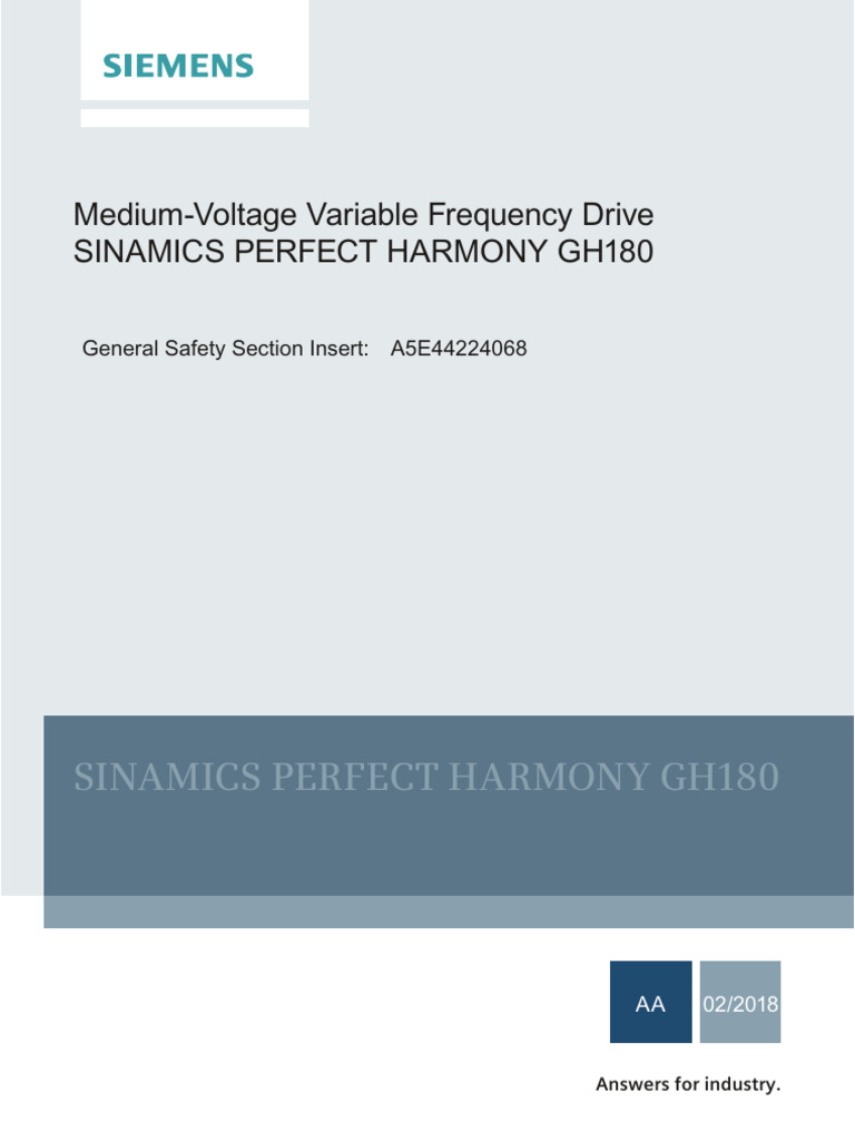 A5E44224068A General Safety Section English | PDF