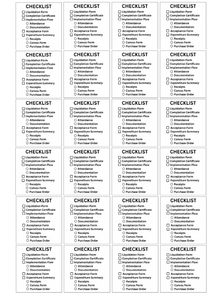 Compilation Checklist | PDF
