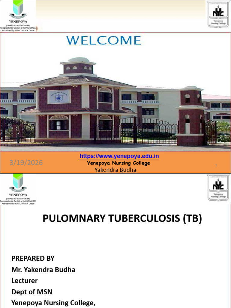 Tuberculosis | PDF