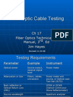 Fiber Optic Cable Testing