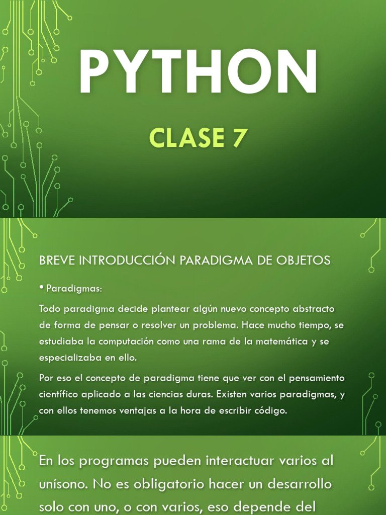 Clase 7 | PDF