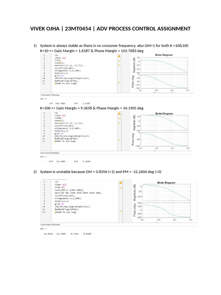 Bode Plot Assignment | PDF