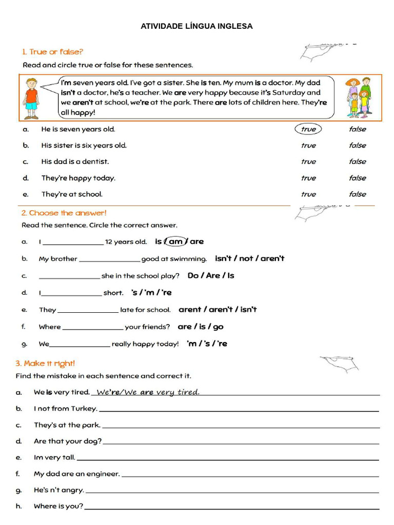 Atividade Língua Inglesa PDF | PDF