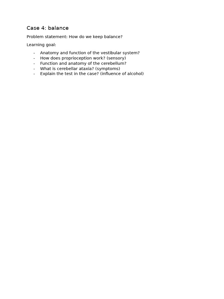 Case 4 (Balance) | PDF