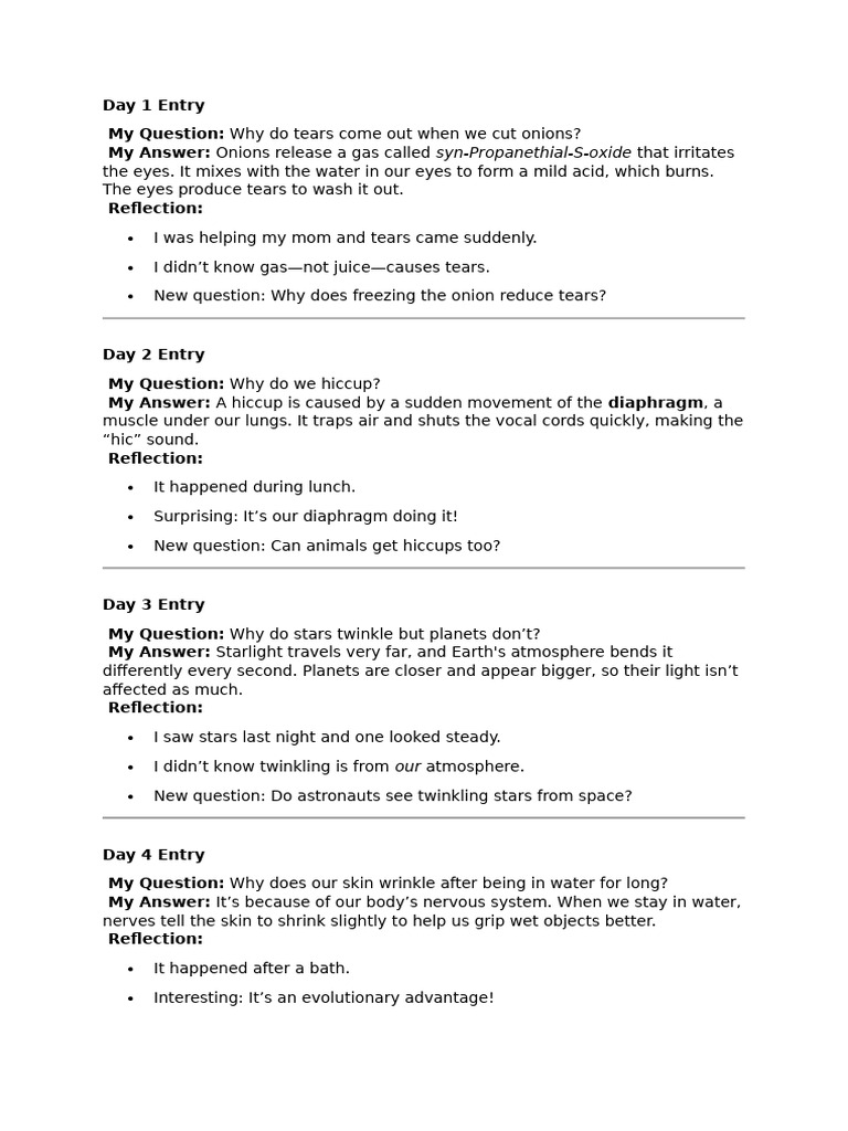 Day 1 Entry | PDF
