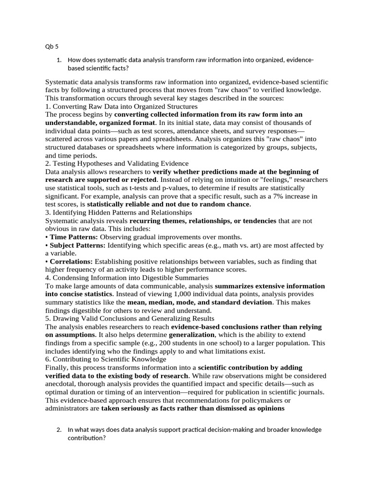 QB 5 | PDF