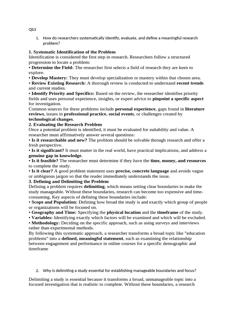 QB 3 | PDF