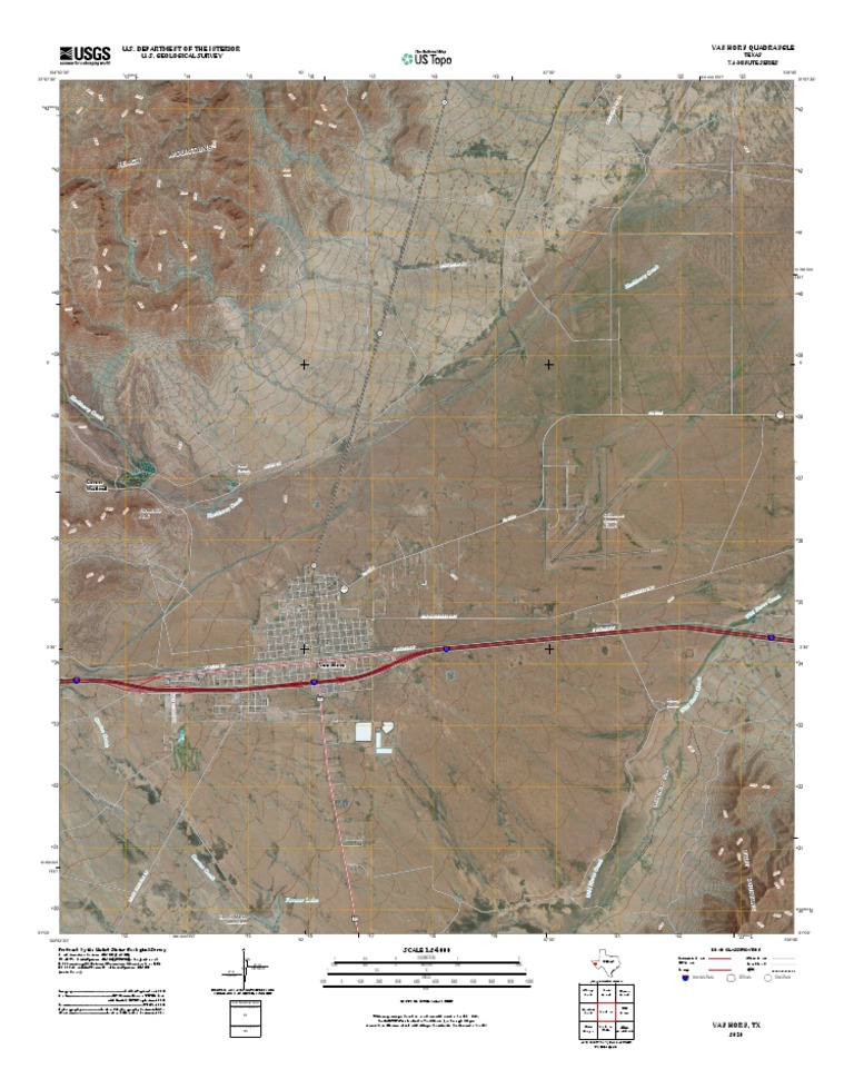 Topographic Map of Van Horn | PDF | United States Geological Survey
