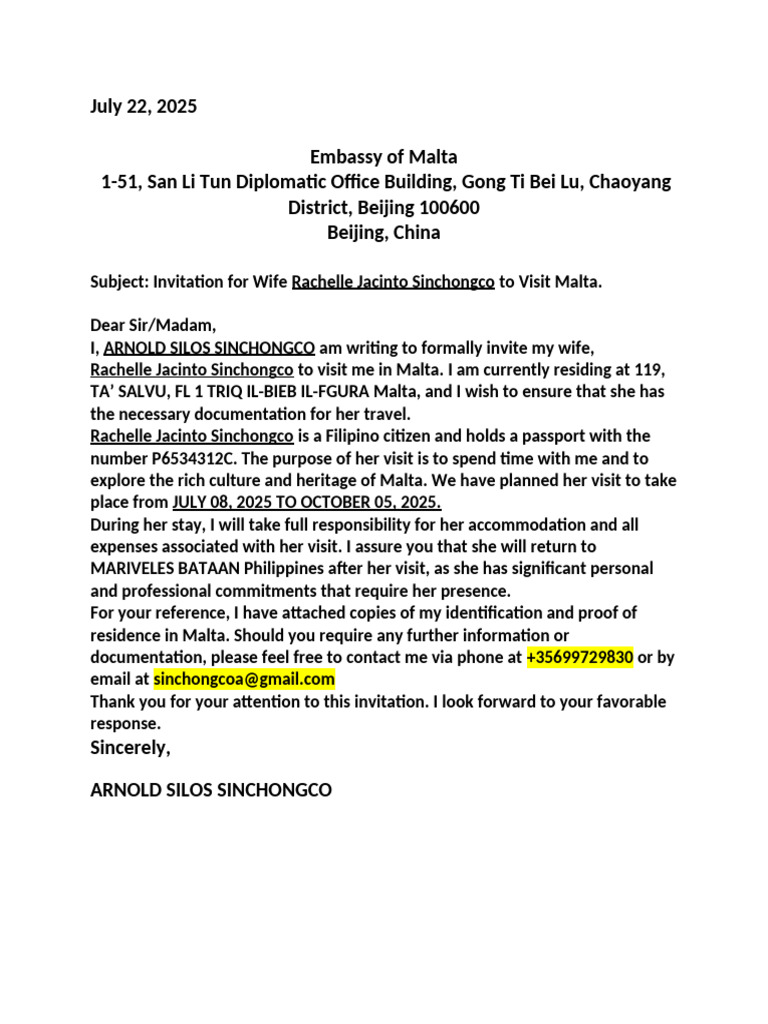 New Inv Letter | PDF