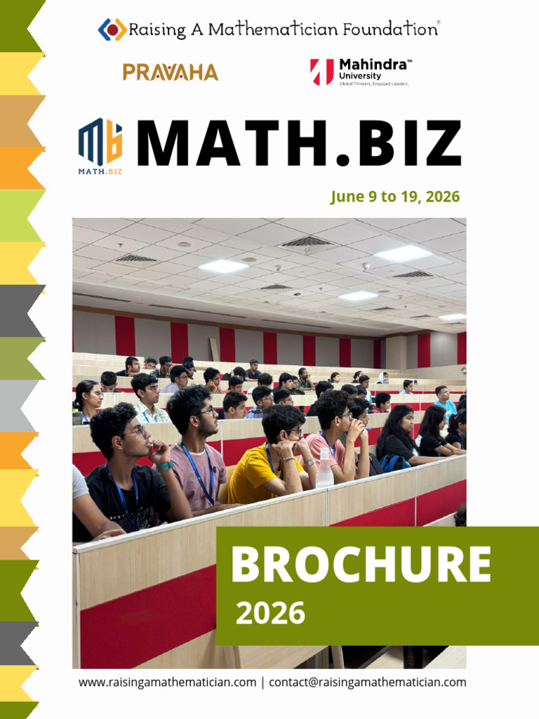 Math - Biz 2026 Brochure-FAQ | PDF