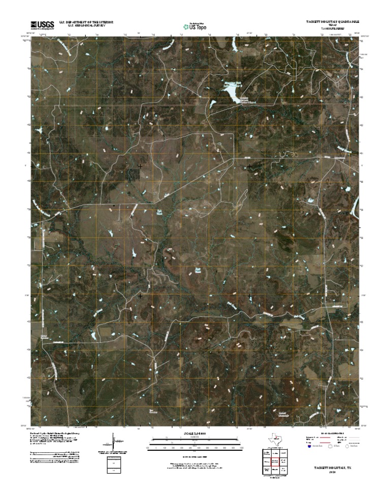 Topographic Map of Tackett Mountain PDF