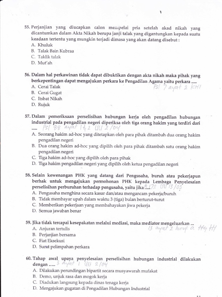  Contoh  Soal  Latihan  Ujian  Advokat  PERADI  Ep 02