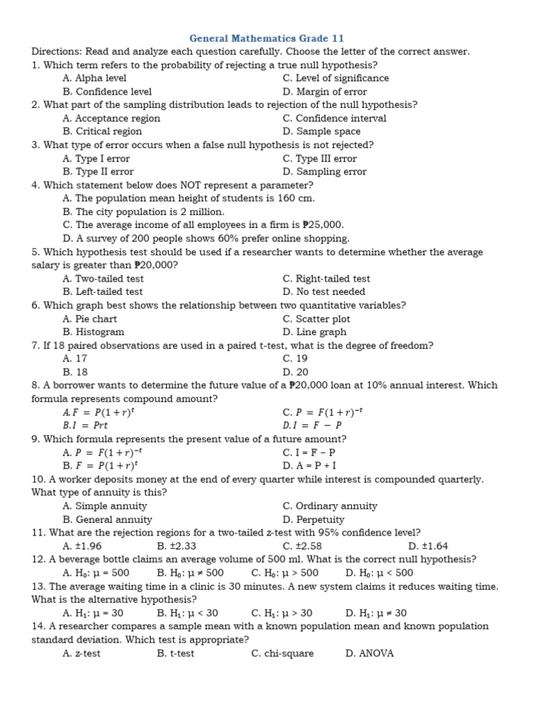 Genmath Reviewer | PDF