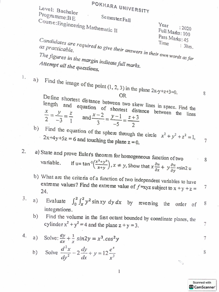 Mathii 2020-2024 | PDF