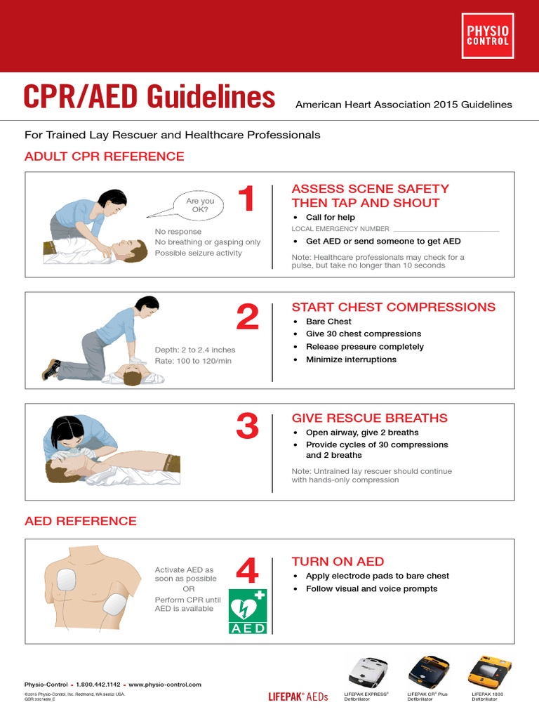 2015 CPR and AED Guidelines Poster | PDF