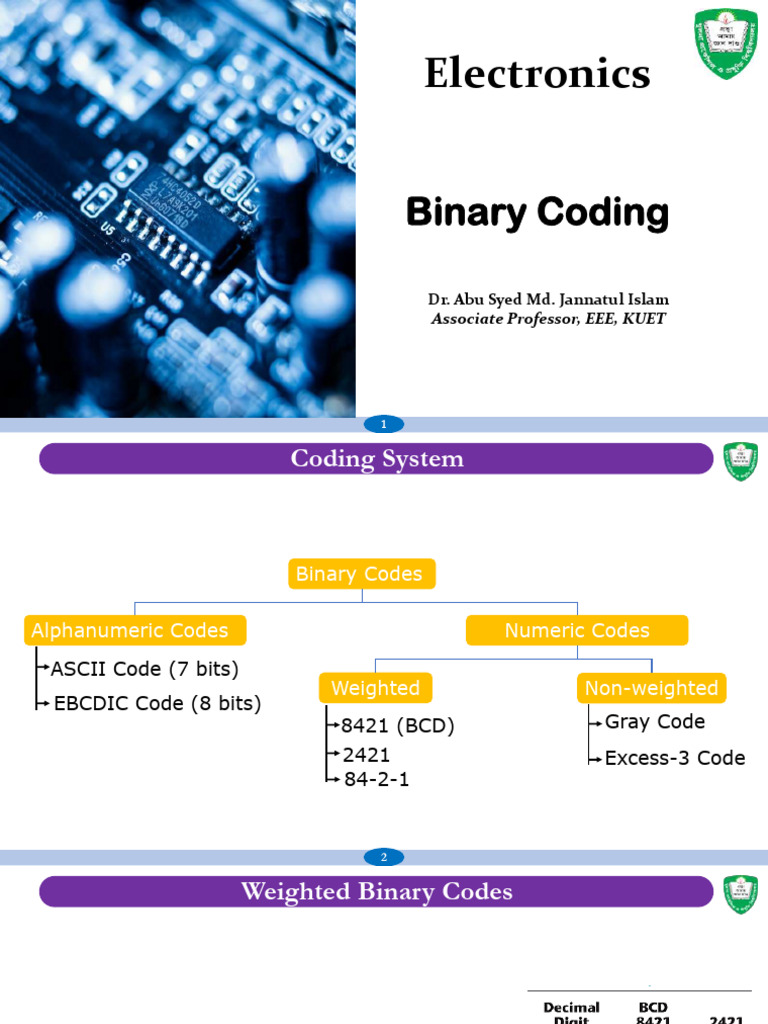 L3 Binary Codes | PDF