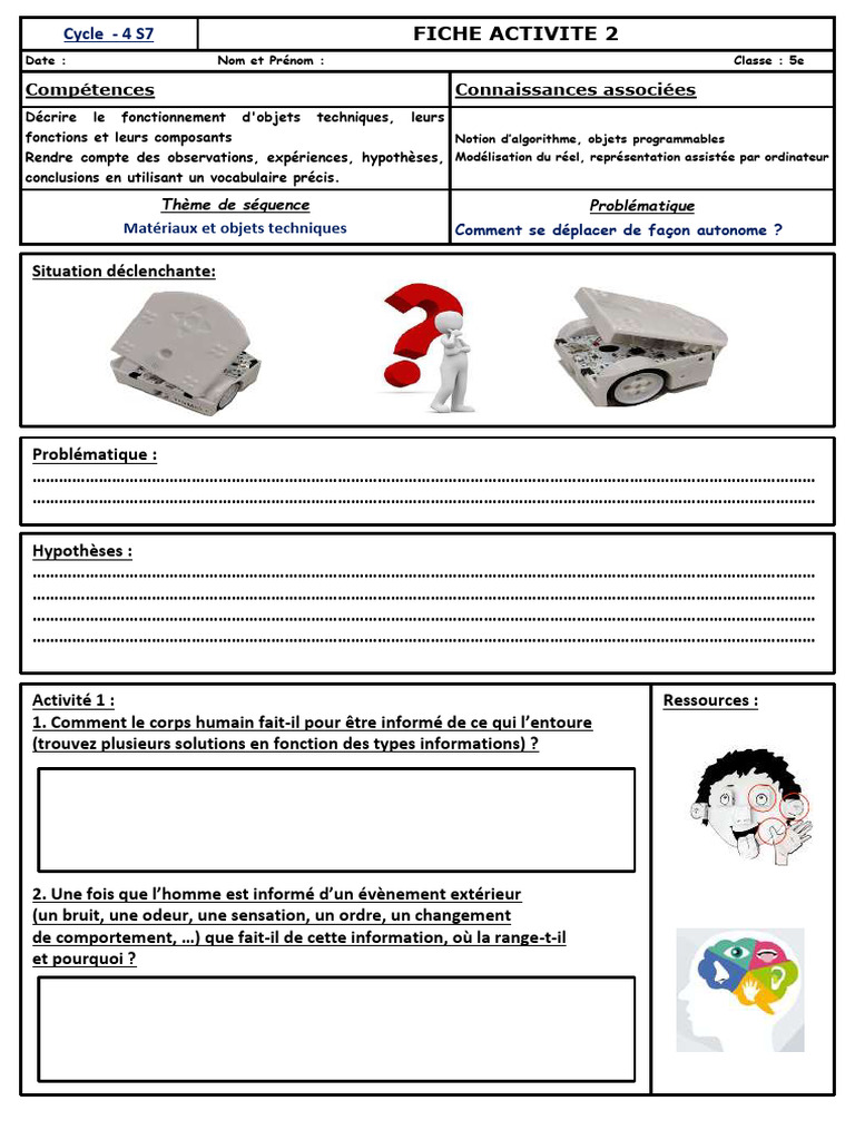 Fiche Activité 2 JD | PDF