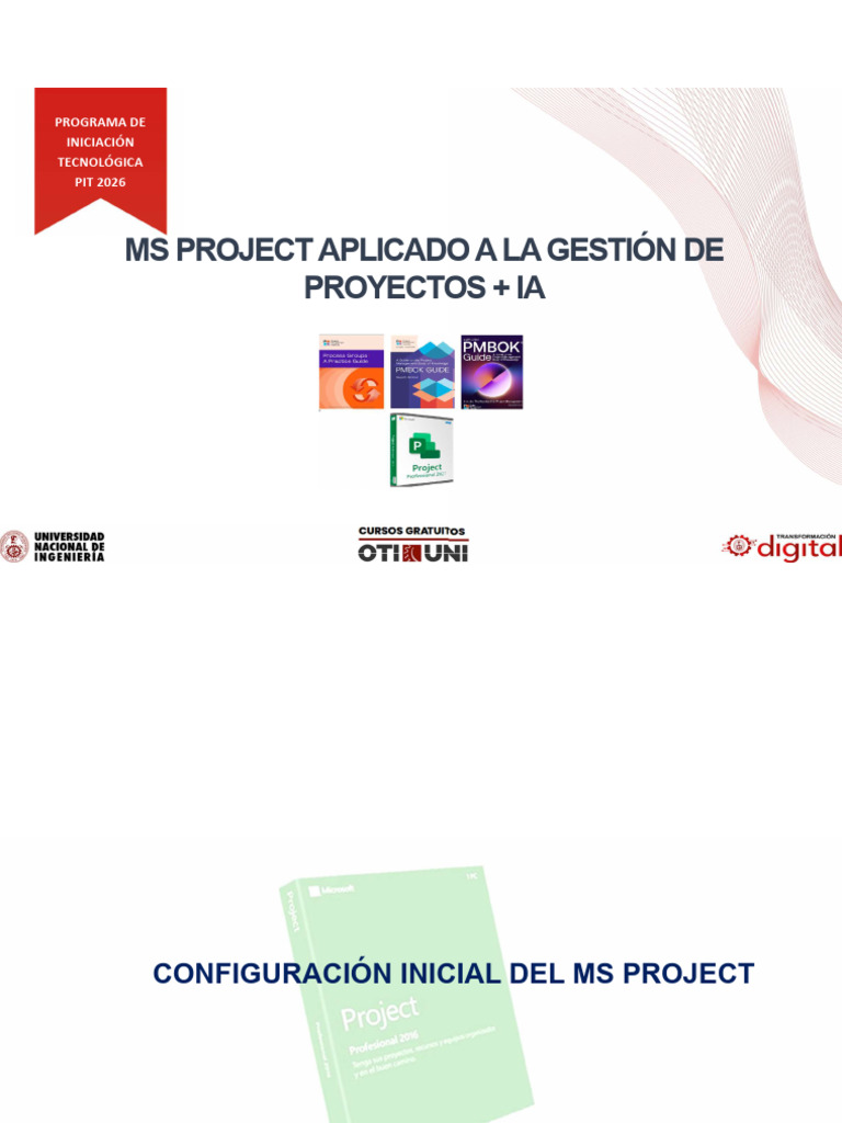 3 Interfaz de Microsoft Project Profesional | PDF