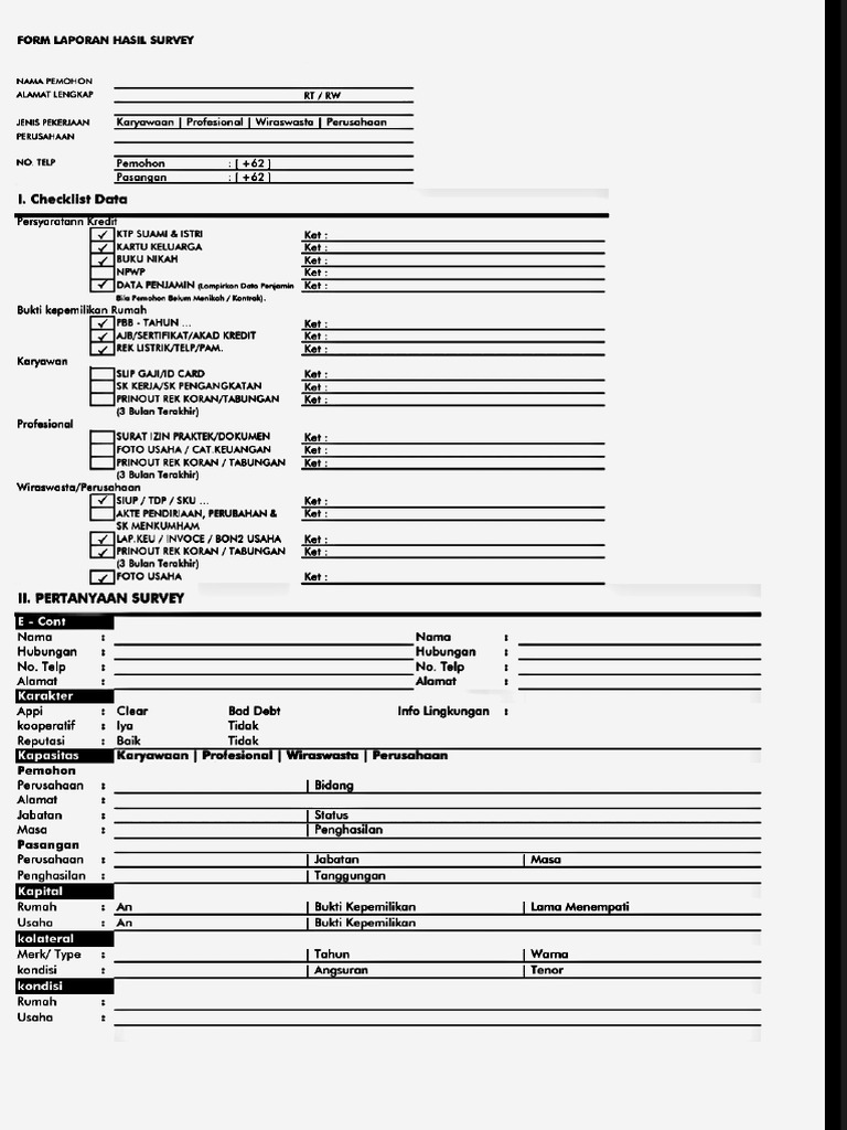 Form Survey | PDF