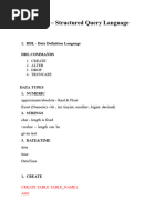 SQL Examples for STUDENT Table | PDF