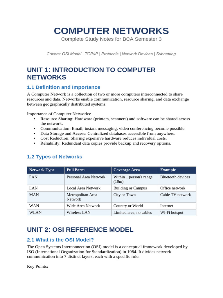 Doc1 Networks | PDF