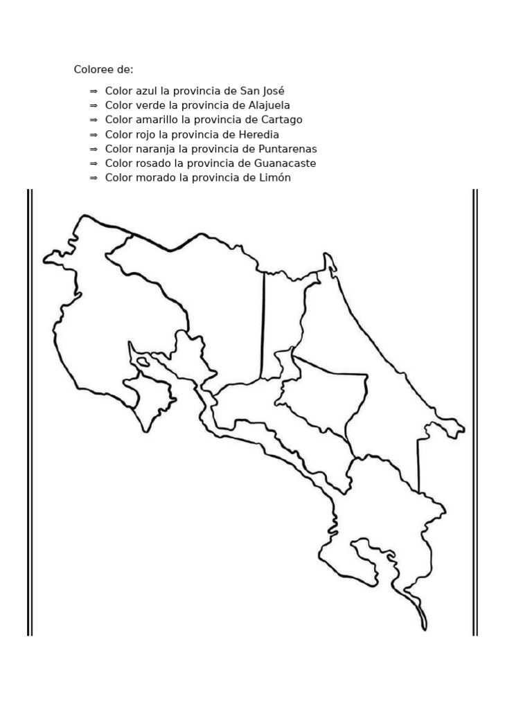 Mapa de Costa Rica | PDF