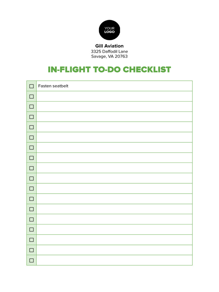 To Do Checklist Template | PDF