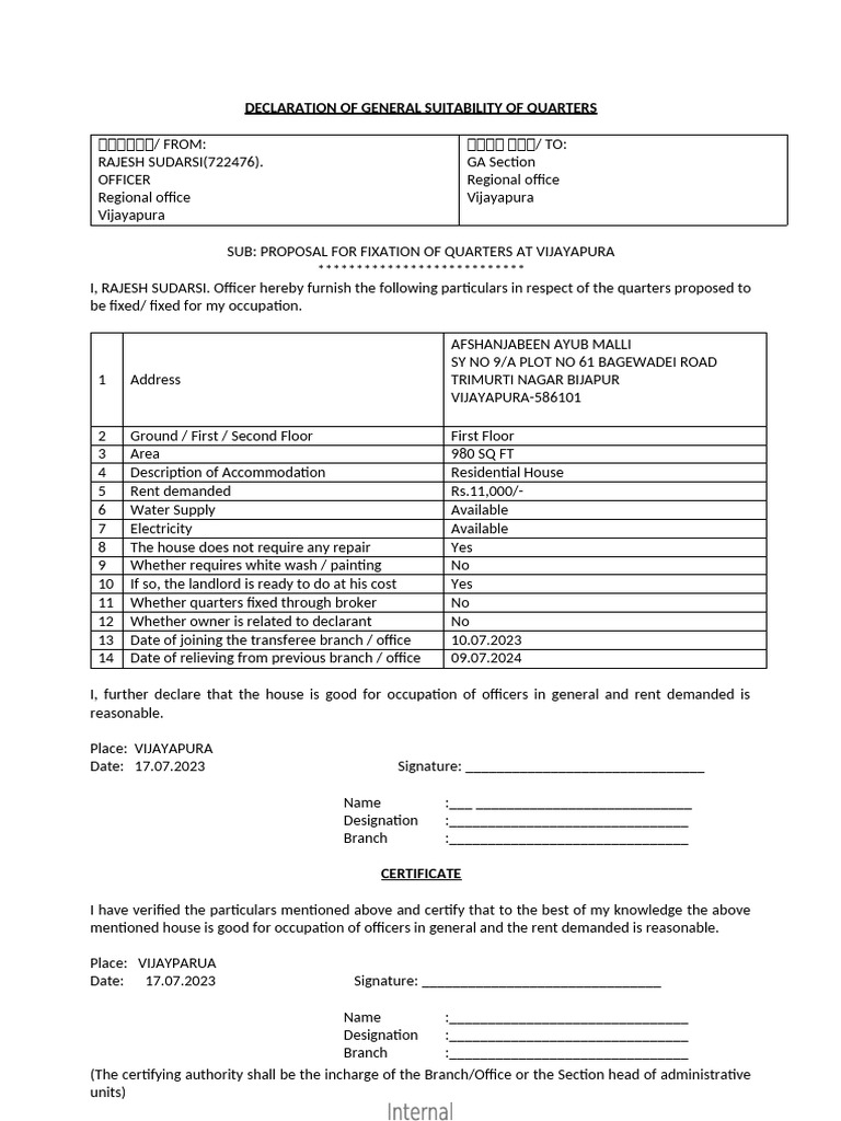 Lease Application Format | PDF | Lease | Property