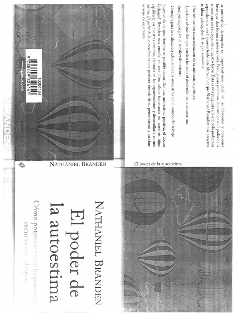 El Poder de La Autoestima PDF | PDF