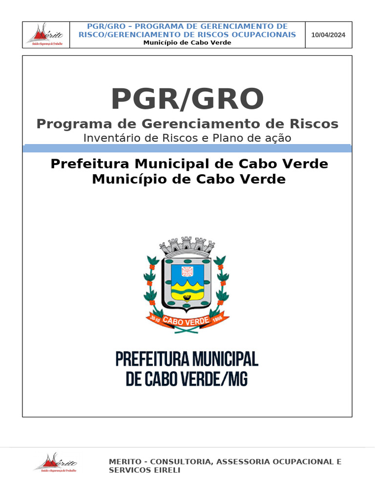 Pgr/Gro: Programa de Gerenciamento de Riscos | PDF | Inovação | Economia