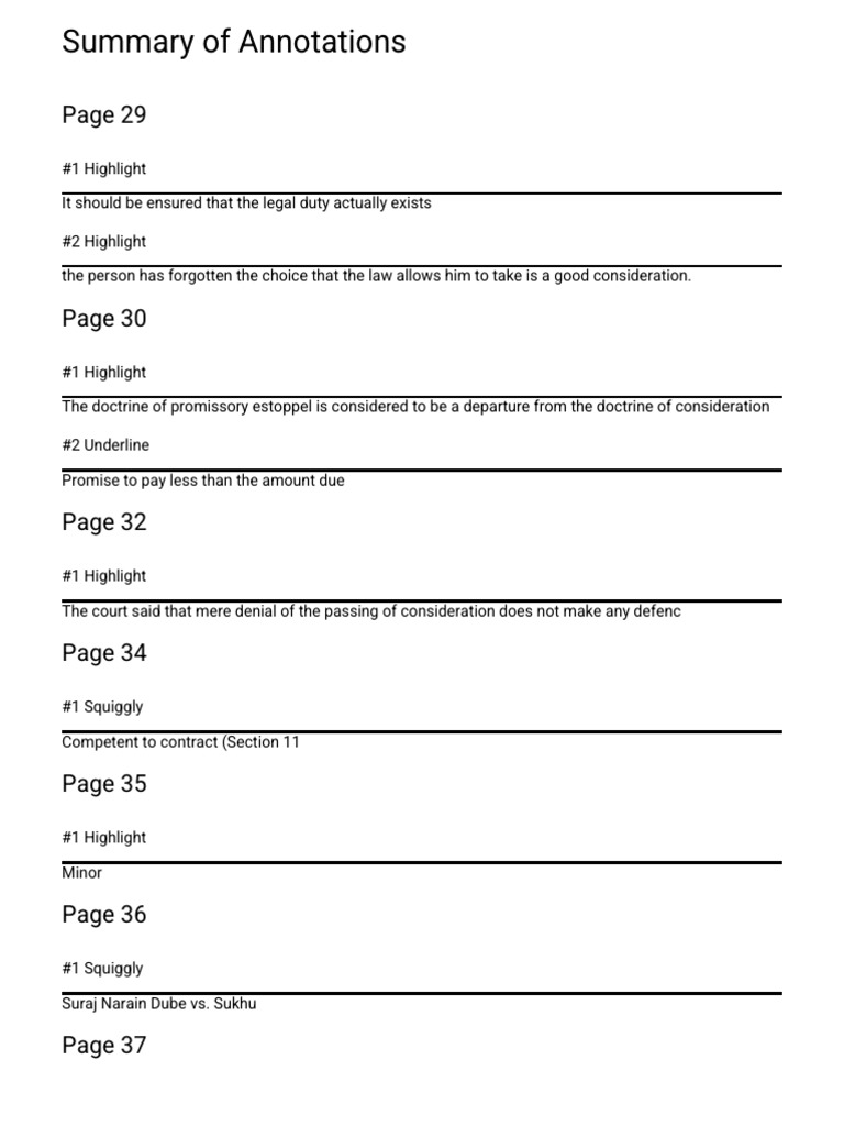 Ipleaders Contract Annotations | PDF | Misrepresentation | Consideration