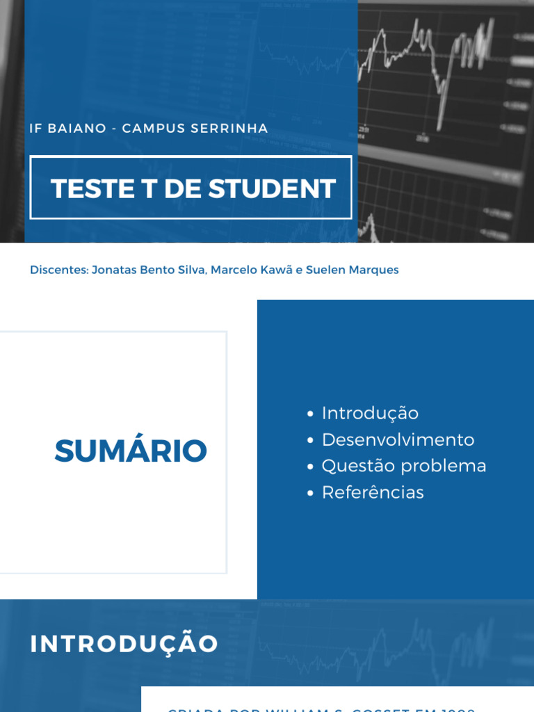 Teste T de Student | PDF | Teste T de Student | Metodologia