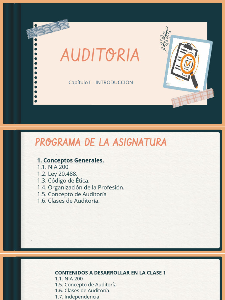 Unidad 1 | PDF | Auditoría | Contador