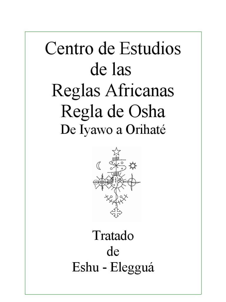 Copia (2) de Tratado de Echu - Elegguá | PDF | Santeria | Religión y ...