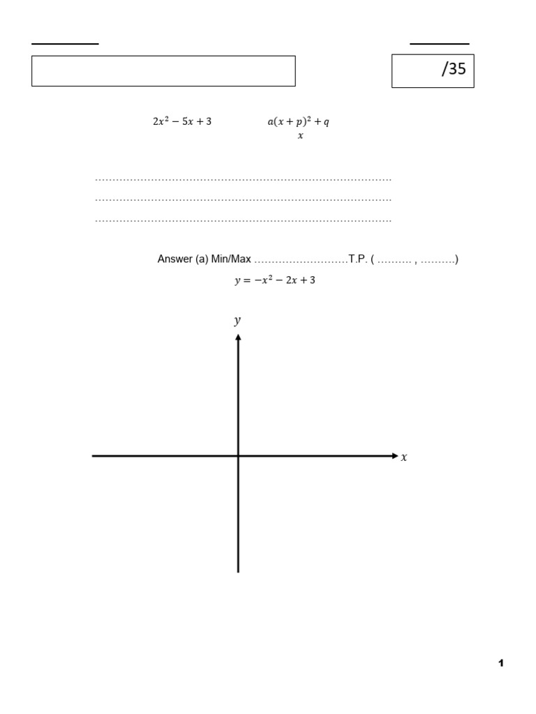 Grade 11 Test On Graph of Functions | PDF | Mathematical Physics ...