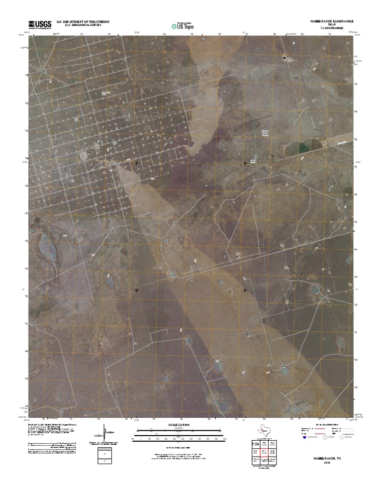 Topographic Map of Mabee Ranch | PDF | Technology & Engineering